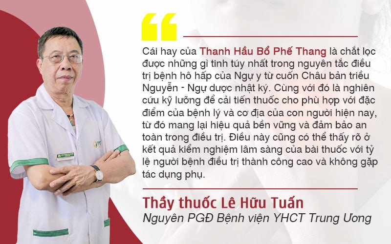 Bác sĩ Lê Hữu Tuấn nhận định về bài thuốc